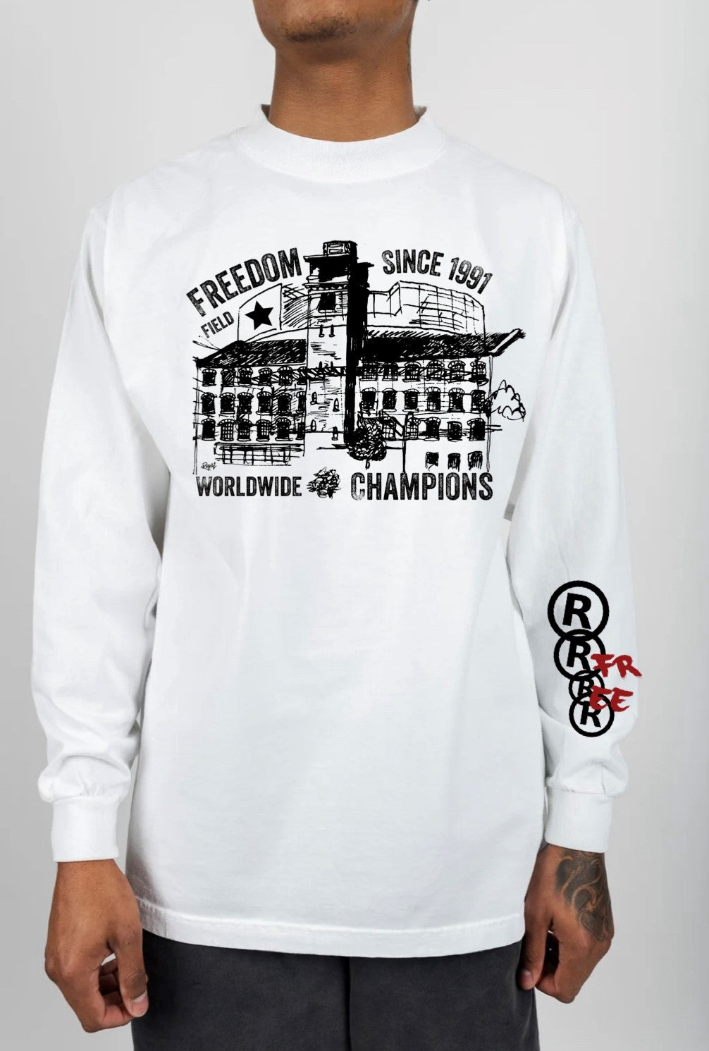 Freedom Field Worldwide Champions Long sleeve T-Shirt